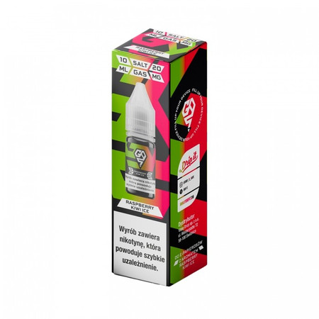 E-Liquid Gas 10ml - Raspberry Kiwi Ice 20mg