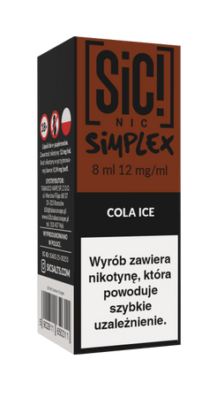 Liquid SIC! NIC 8ml - Cola Ice 12mg
