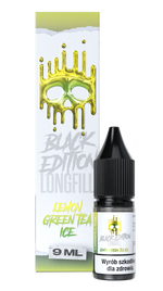 Longfill Dark Line Black Edition 9ml - LEMON GREEN TEA ICE
