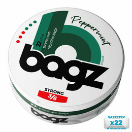 Pliculețe cu nicotină BAGZ Peppermint 3/6 Strong