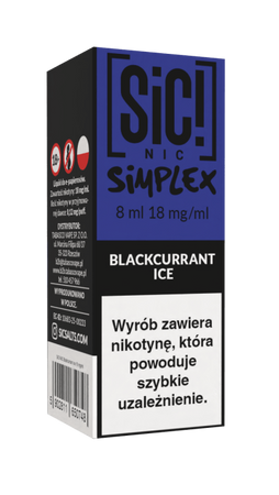 E-Liquide SIC! NIC 8ml - Blackcurrant Ice 18mg