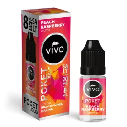 E-liquide VIVO Poket 8ml - Peach Raspberry 20mg