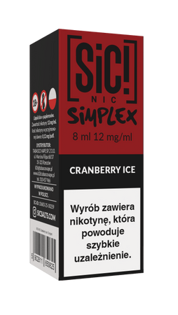E-Liquid SIC! NIC 8ml - Cranberry Ice 12mg