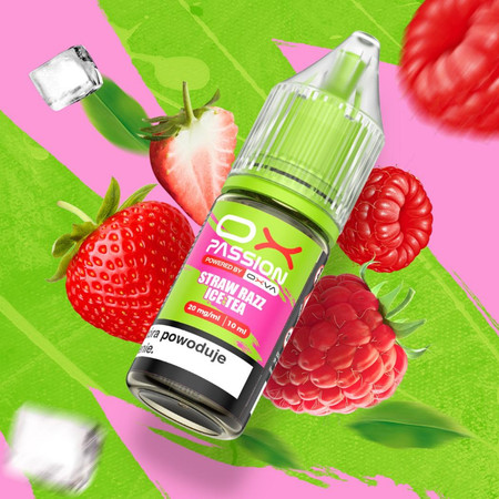 E-liquide OX Passion 10ml - Straw Razz Ice Tea 20mg