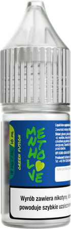 E-liquide MenthoLove 10ml - Green Fusion 18mg