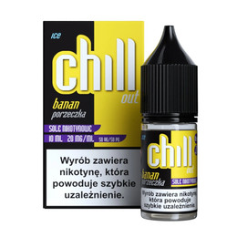 E-Liquid Chill Out 10ml - Banana Blackcurrant Ice 20mg