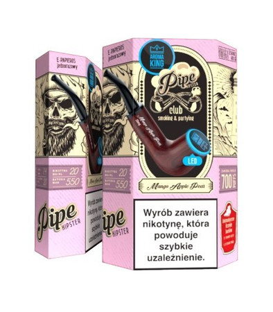Disposable E-Cigarette AROMA King Pipe Rey 700+ Mango Apple Pear 20mg