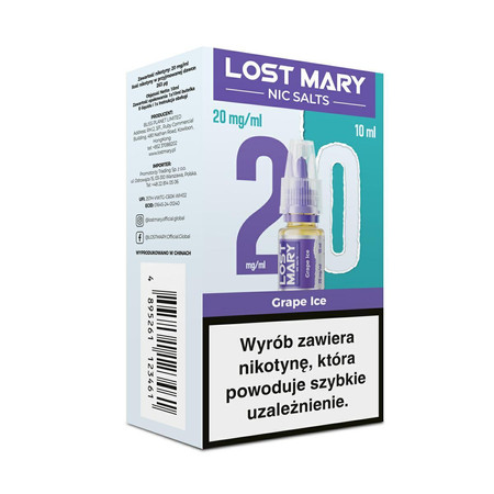 Liquid Lost Mary 10ml - Grape Ice 20mg