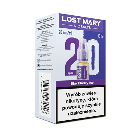E-Liquid Lost Mary 10ml - Blackberry Ice 20mg 