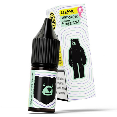 E-Liquid GO BEARS Classic 10ml - Hrozno Černý Rybíz 12mg