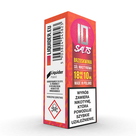 E-liquid ID SALTS 10ml - Brzoskwinia 18mg