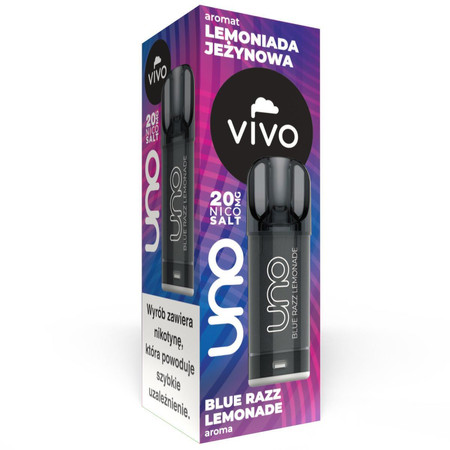 Naplnený VIVO UNO - Blue Razz Lemonade 20mg