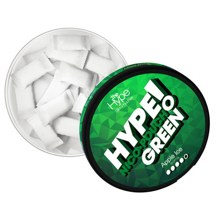 Nicotine pouches Hype Green - Apple Ice 4/5