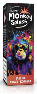 Жидкость Monkey Splash Salt 10ml - Jabłko Arbuz Koolada 20mg