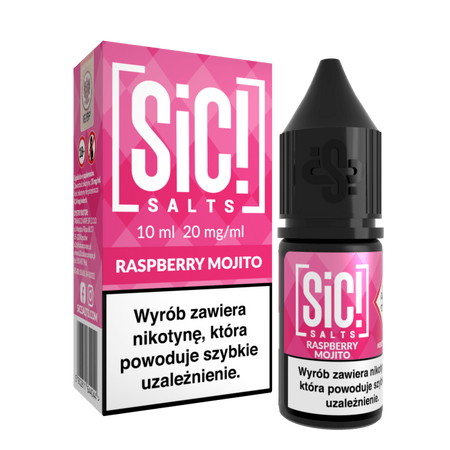 E-liquid SIC! Salt 10ml - Raspberry Mojito 20mg
