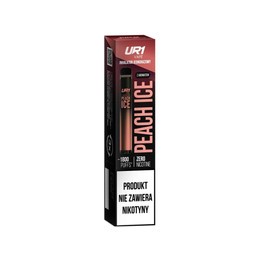 Jednorazová e-cigareta UR1 Vape 1800 Peach Ice 0mg