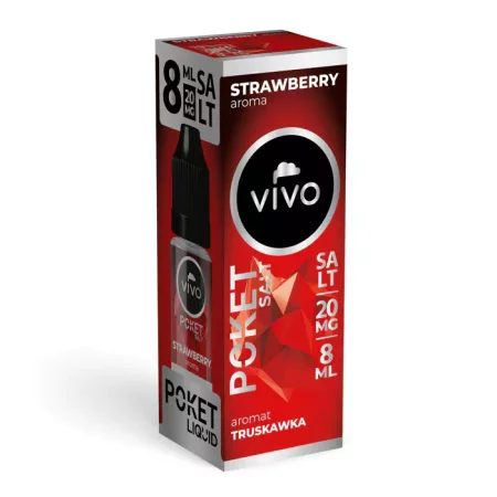 E-liquid VIVO Poket 8ml - Strawberry 20mg