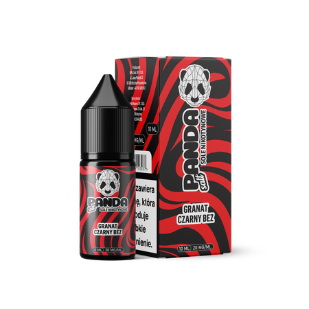 E-liquide Panda Salt 10ml - Granat Czarny Bez 20mg