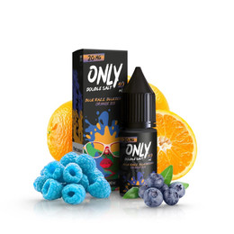 E-liquid Only Double Salt 10ml - Blue Razz Blueberry Orange Ice 20mg