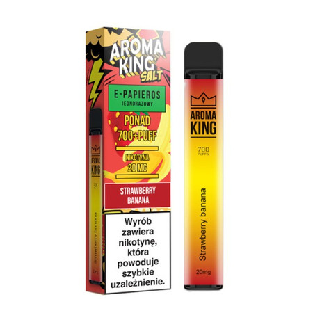 Одноразова електронна сигарета AROMA King Strawberry Banana 20mg