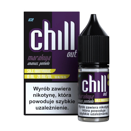 E-liquid Chill Out 10ml - Marakuja Ananas Pomelo Ice 20mg