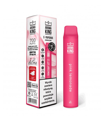 Jednorazová e-cigareta AROMA King I LOVE Pink Lemonade 20mg