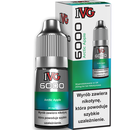 E-liquid IVG 6000 Nicotine Salt 10ml - Arctic Apple 20mg