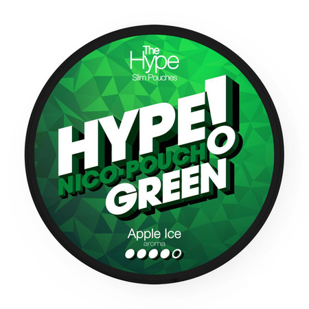 Saszetki Nikotynowe Hype Green - Apple Ice 4/5