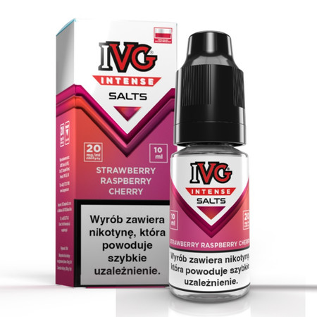 E-liquid IVG Intense Salt 10ml - Strawberry Raspberry Cherry 20mg