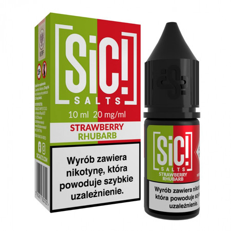 E-liquid SIC! Salt 10ml - Strawberry Rhubarb 20mg