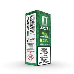 E-liquide ID SALTS 10ml - Mentol 18mg