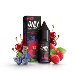 E-liquid Only Double Salt 10ml - Raspberry Blueberry Cherry Ice 20mg