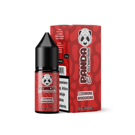 E-Liquid Panda Salt 10ml - Czerwone Winogrono 20mg