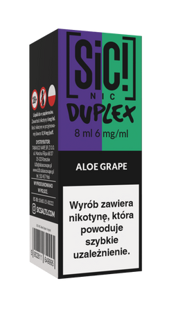 Liquid SIC! NIC 8ml - Aloe Grape 6mg