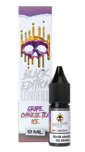 Longfill Dark Line Black Edition 9ml - GRAPE CHINESE TEA ICE