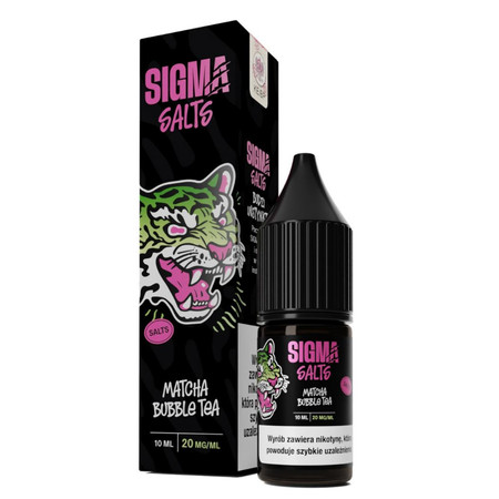 Рідина Sigma Salt 10мл - Матча Bubble Tea 20мг