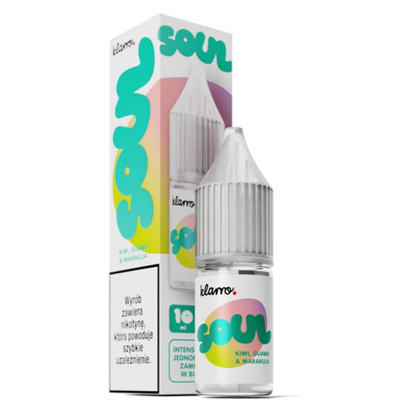 E-Liquid Klarro Soul Salt 10ml - Kiwi Maracuja Guava 20mg