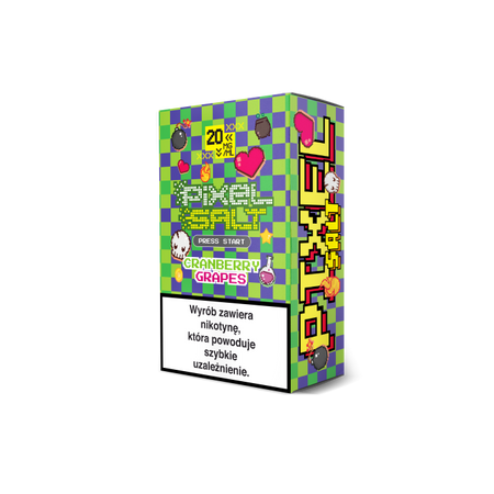 E-Liquid Pixel Salt 10ml - Cranberry Grapes 20mg