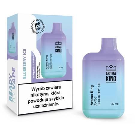 Disposable E-Cigarette AROMA King Mini Bar Blueberry Ice 20mg