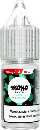 E-liquid MONO Salt 10ml - Mięta Pieprzowa 20mg