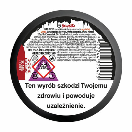 Saszetki nikotynowe BAD MOJO Hellfire 4/4 EXORCIST