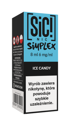 E-Liquid SIC! NIC 8ml - Ice Candy 6mg