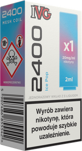 Cartridge IVG 2400 - Ice Pop 20mg 2ml