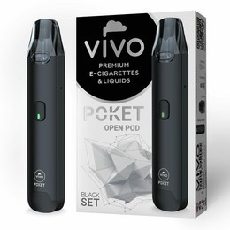 E-cigareta POD VIVO Poket Open Black