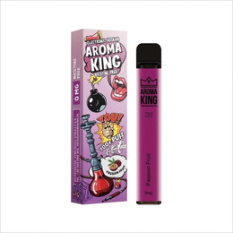 Disposable E-Cigarette AROMA King Hookah Passionfruit 0mg