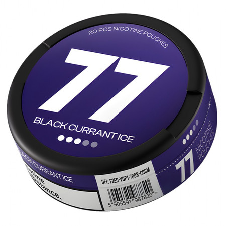 Woreczki Nikotynowe 77 Black Currant Ice 10,4mg