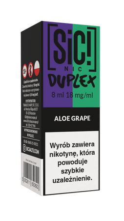 Жидкость SIC! NIC 8ml - Aloe Grape 18mg