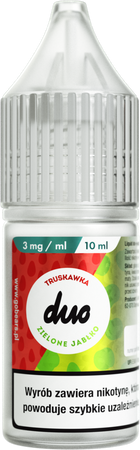 E-Liquid DUO 10ml - Truskawka Zielone Jabłko 3mg