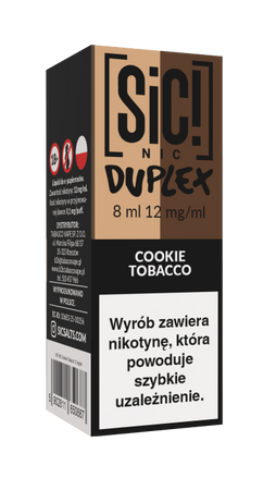 E-Liquid SIC! NIC 8ml - Cookie Tobacco 12mg