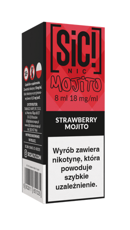 E-Liquid SIC! NIC 8ml - Strawberry Mojito 18mg